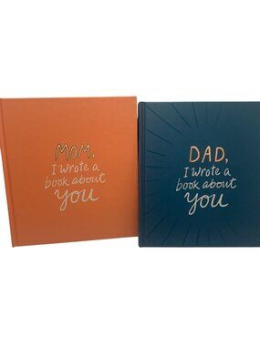 Mom & Dad I Wrote A Book About You Set Hardcover Keepsake Memory Journals